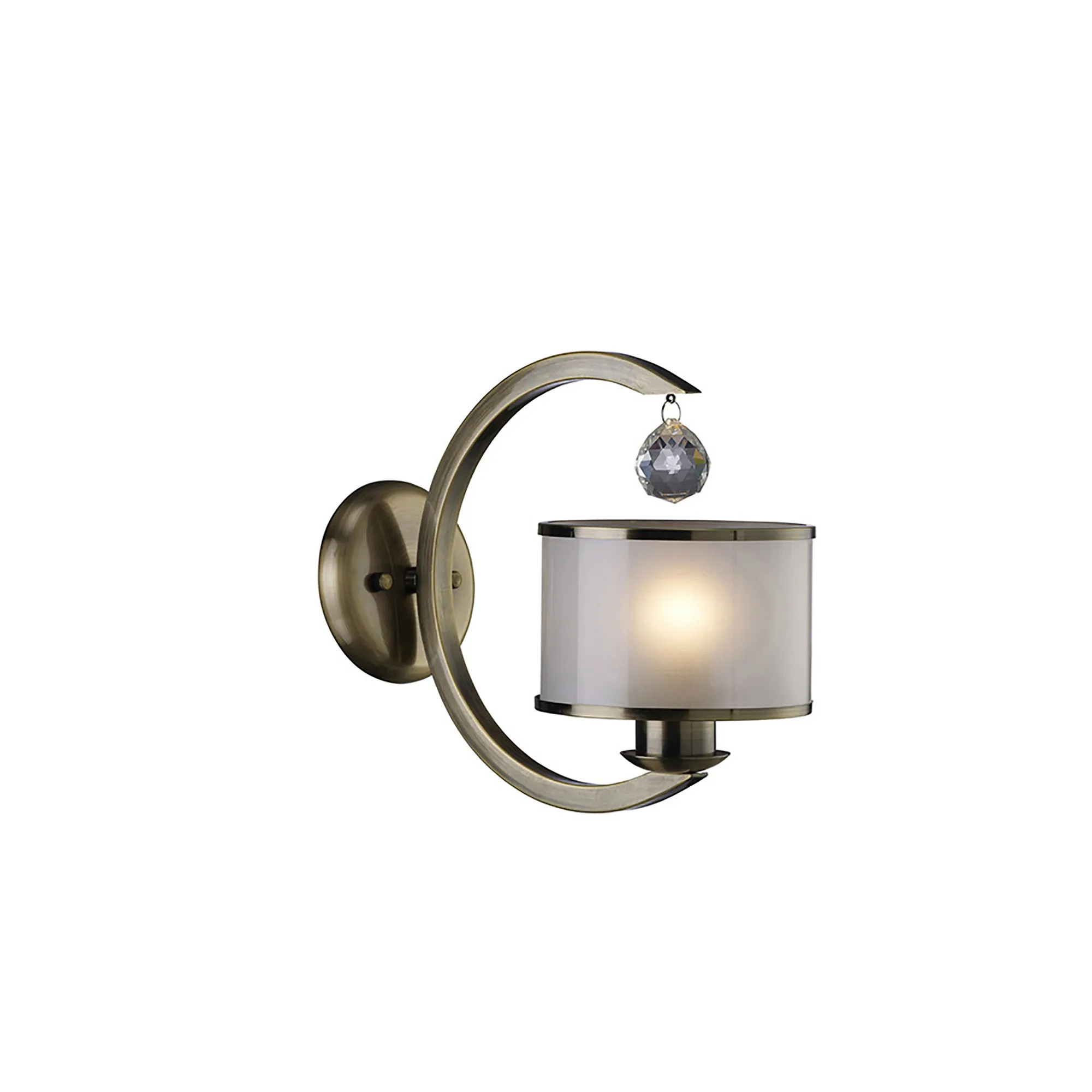 Lincoln Crystal Wall Lights Diyas Armed Wall Lights